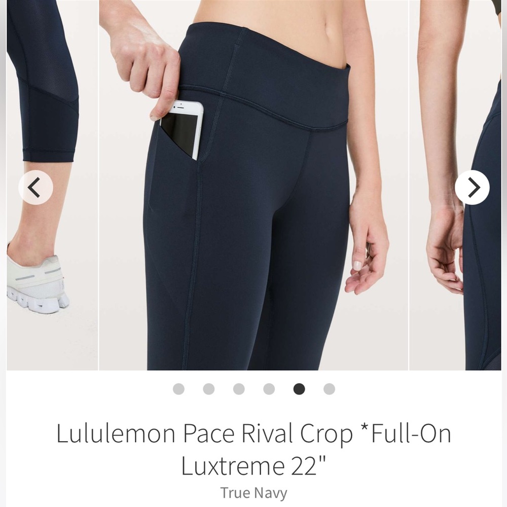 Lululemon Pace Rival Crop - Picture 4 of 9